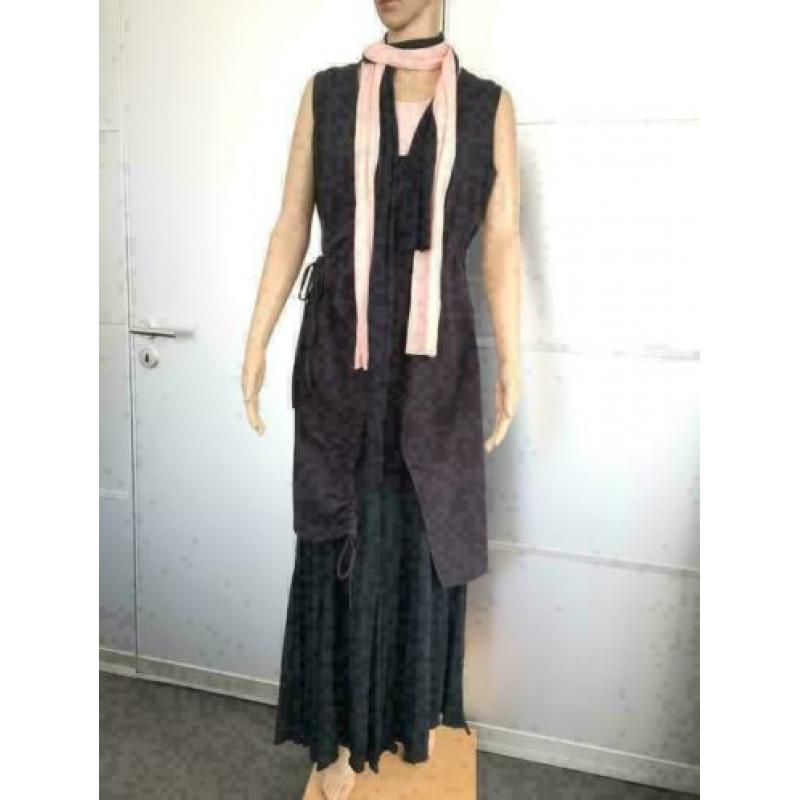 C663 RIMINI 4-delig set Maat L=42/44 lange jurk vest top