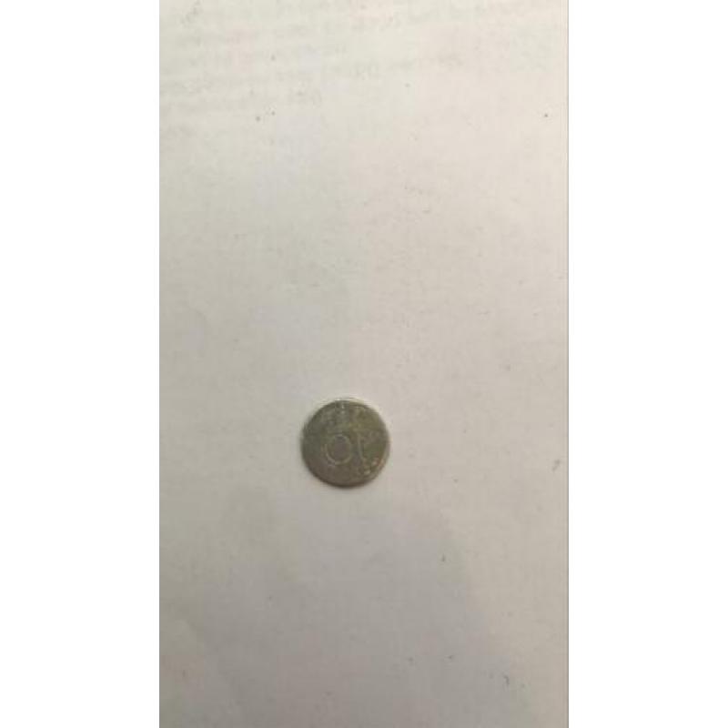 Wilhelmina 10 Cent Misslag