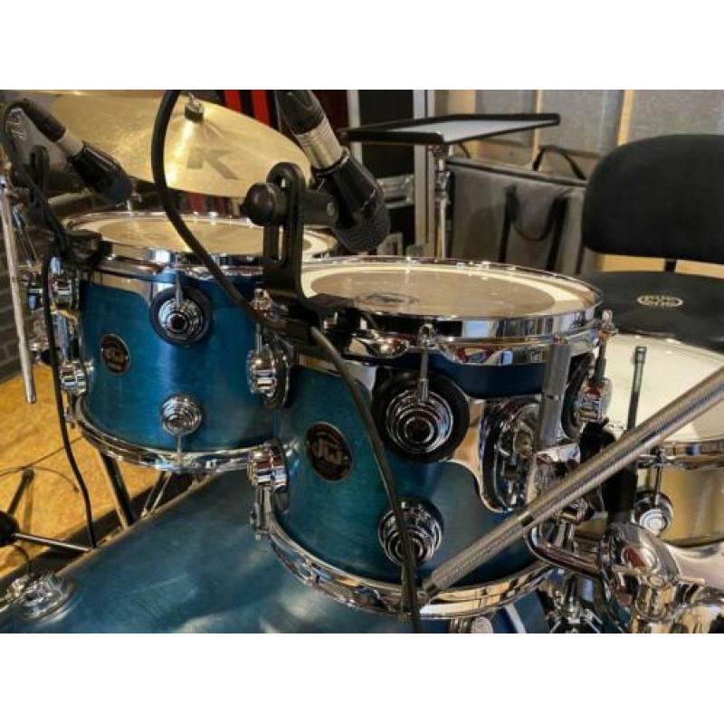 DW Drums Collectors series Satin Oil Teal Shell set drumstel