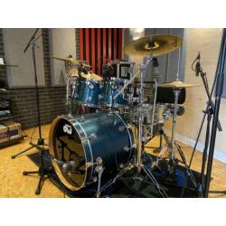 DW Drums Collectors series Satin Oil Teal Shell set drumstel