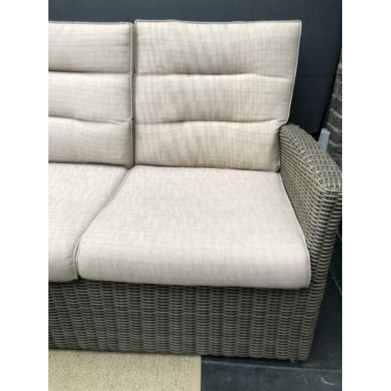 Mooie wicker loungeset kleur zand