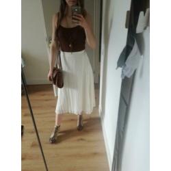 Mooie creme kleurige kanten rok - S/XS