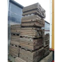 Azobe hardhout 10x20cm 1 meter lang