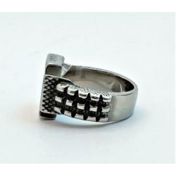 Stalen Ring met Maltezer Kruis. Nr. 1801020