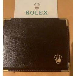 Rolex document mapje leer bruin.nieuw