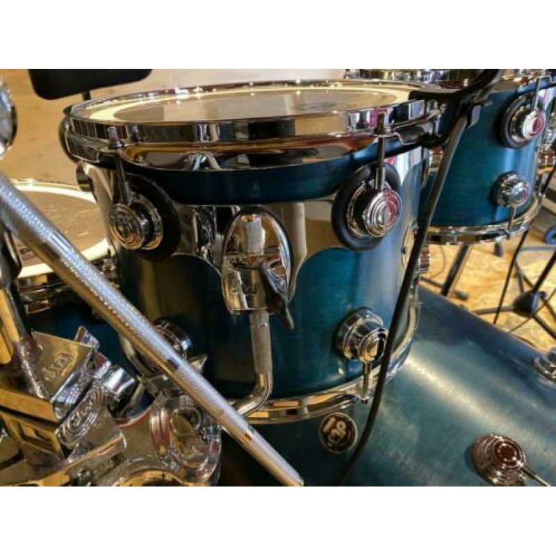 DW Drums Collectors series Satin Oil Teal Shell set drumstel
