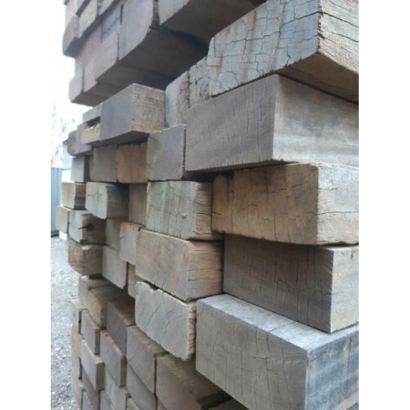 Azobe hardhout 10x20cm 1 meter lang