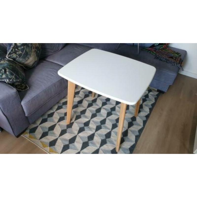 Made Fjord Vierkante Eettafel 4 personen eiken en wit