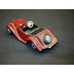 MG Midget TF donkerrood , plastic rariteit 1:43