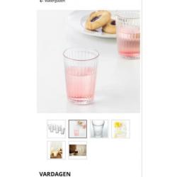 Waterglazen Vardagen IKEA 0,2 cl