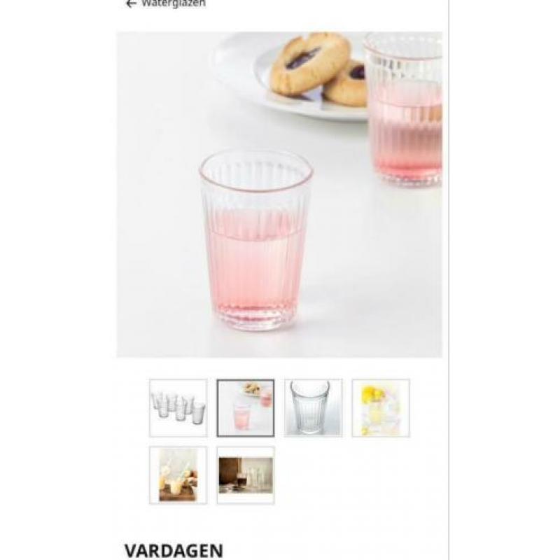 Waterglazen Vardagen IKEA 0,2 cl