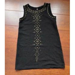 Zwarte jurk overgooier van Sisley 140 cm