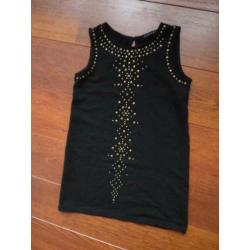 Zwarte jurk overgooier van Sisley 140 cm