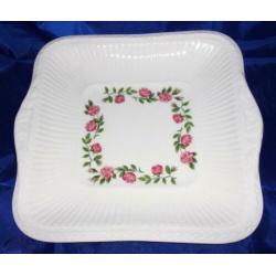 Wedgwood Rosalind vierkante cakeschaal / koekschaal