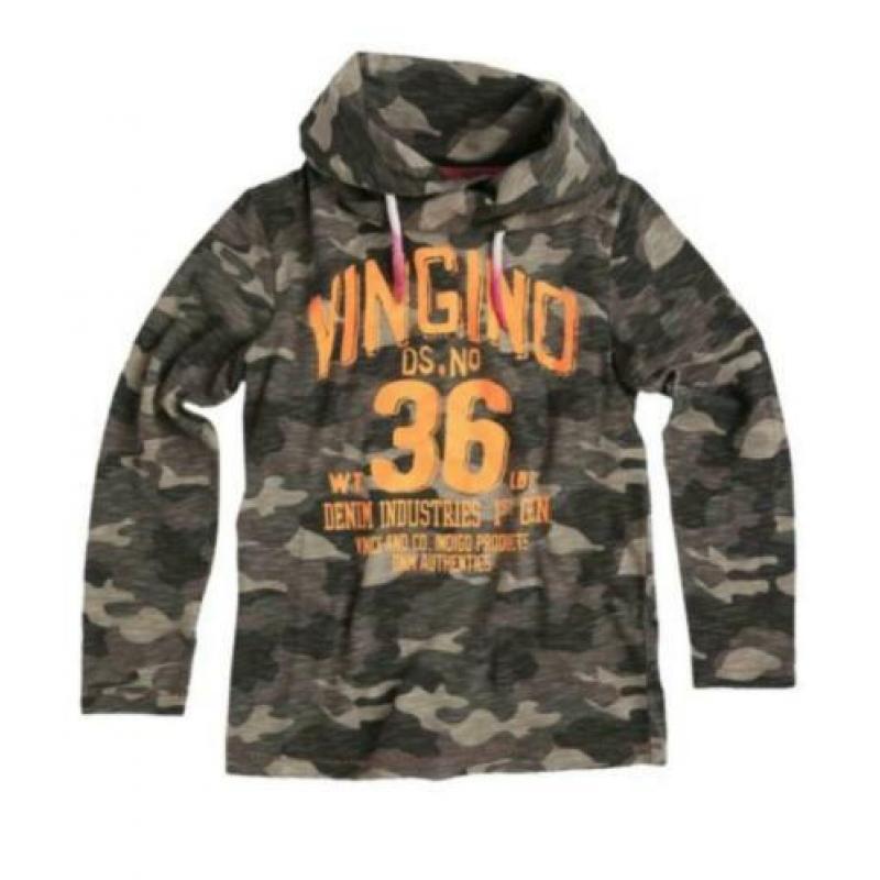 Stoere camouflage VINGINO longsleeve Jochem maat 12/152.