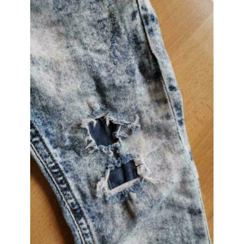 Zara stoer destroy jeans broekje mt 104 ZGAN