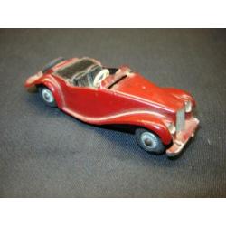 MG Midget TF donkerrood , plastic rariteit 1:43