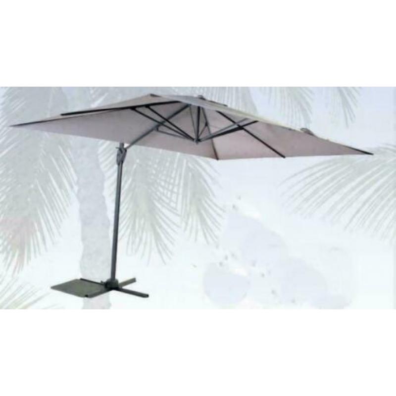 Zweefparasol , 300x400cm met voet. EXTRA voordelig
