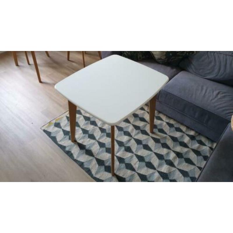 Made Fjord Vierkante Eettafel 4 personen eiken en wit