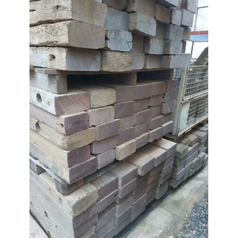Azobe hardhout 10x20cm 1 meter lang