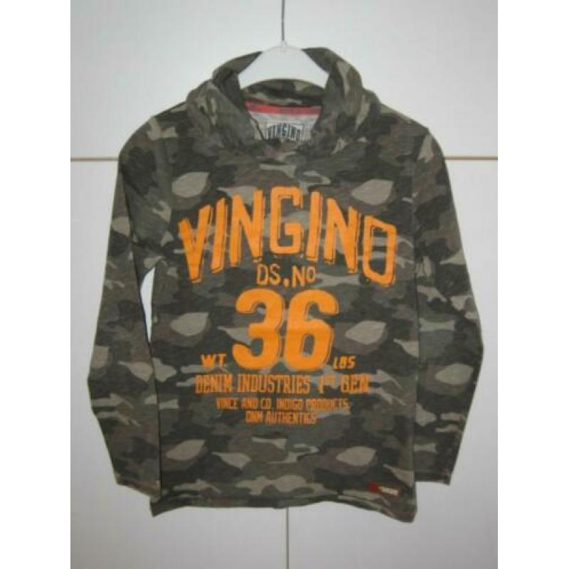 Stoere camouflage VINGINO longsleeve Jochem maat 12/152.