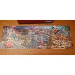 Panorama puzzel Disney Cars 160 stuks Compleet zie foto's