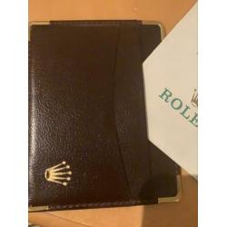 Rolex document mapje leer bruin.nieuw