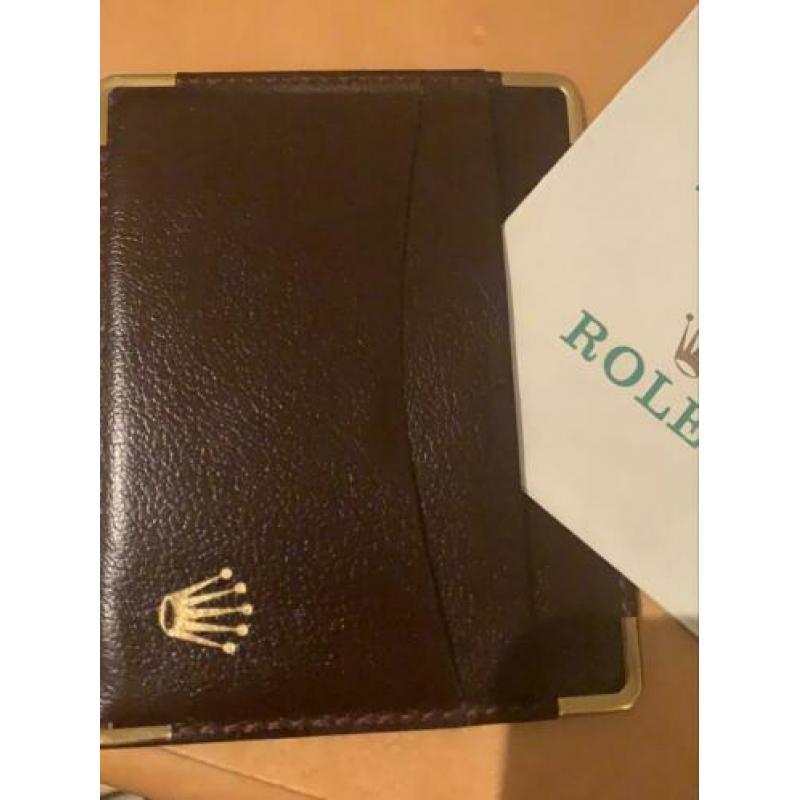 Rolex document mapje leer bruin.nieuw