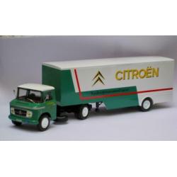 Citroen Type 55 Heuliez met Citroen aanhanger Altaya 1:43