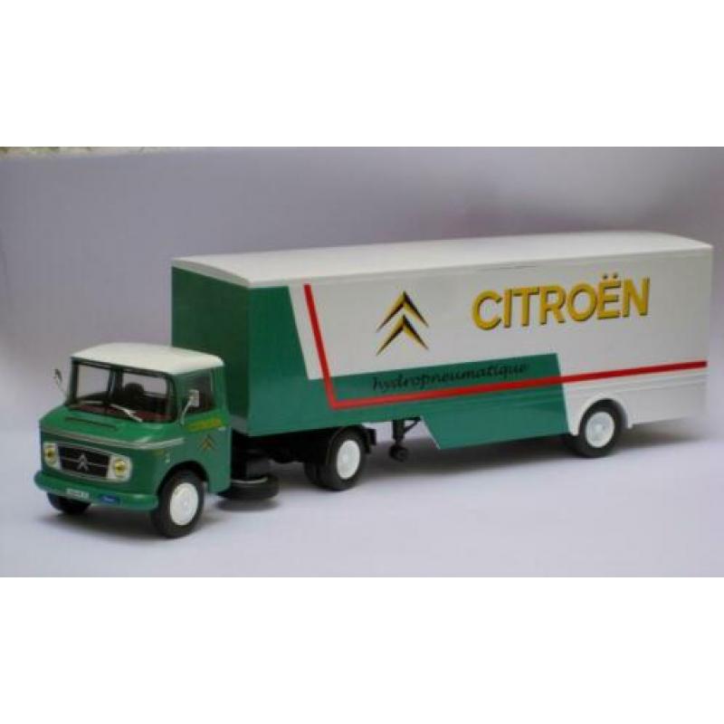 Citroen Type 55 Heuliez met Citroen aanhanger Altaya 1:43