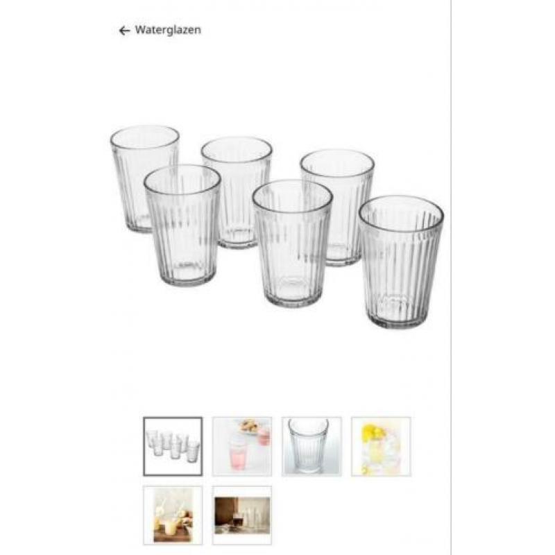 Waterglazen Vardagen IKEA 0,2 cl