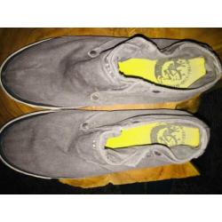 DIESEL sneakers grijs, gewassen stijl, maat 44