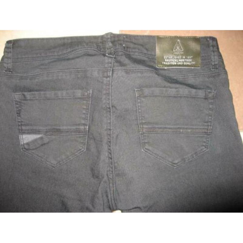 grijze Gaastra jeans met zwarte bies, mt 27/32