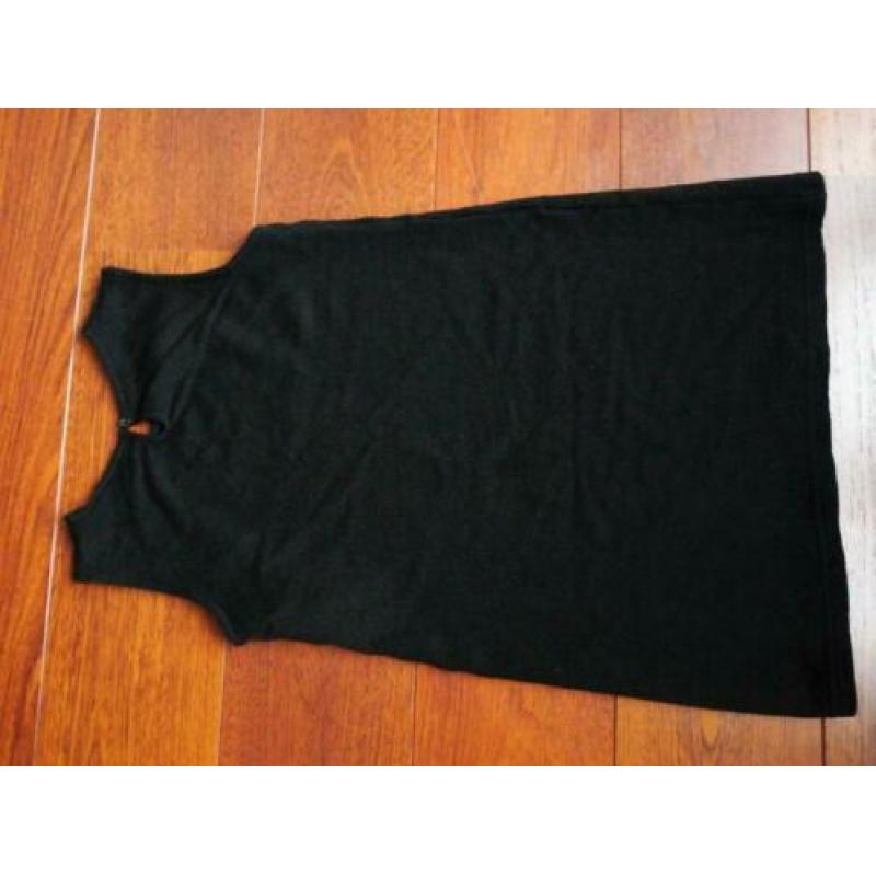 Zwarte jurk overgooier van Sisley 140 cm