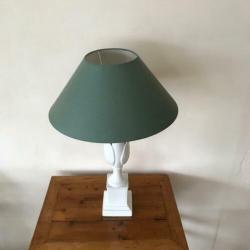 Lampvoet maïskolf porselein, keramiek wit vintage