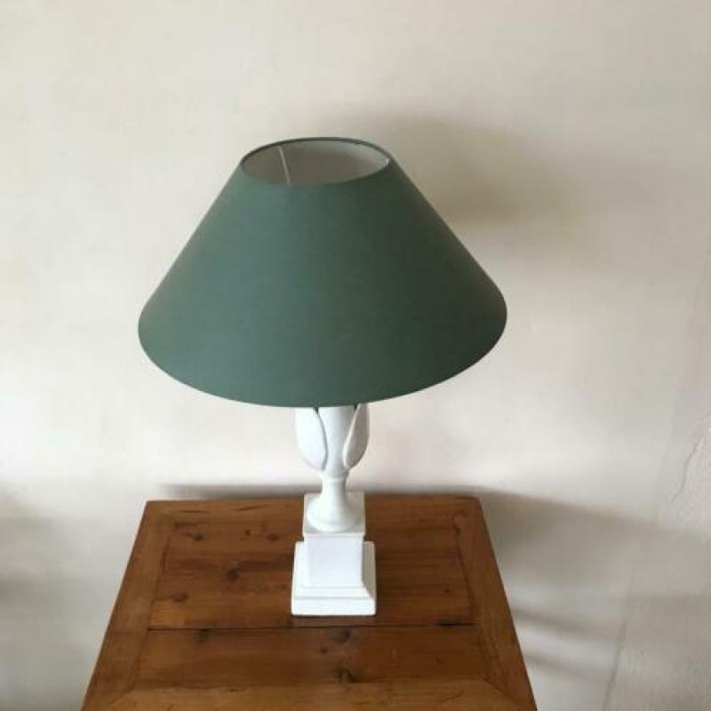 Lampvoet maïskolf porselein, keramiek wit vintage