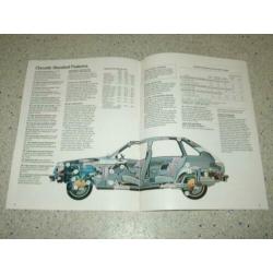 Amerikaanse brochure Chevrolet Chevette 1979