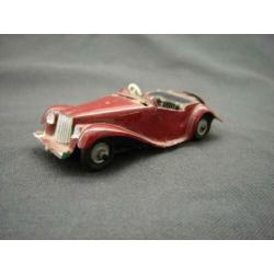 MG Midget TF donkerrood , plastic rariteit 1:43