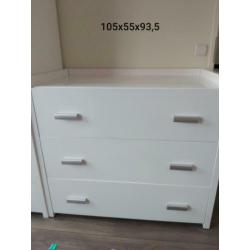 Complete baby kinderkamer eventueel met aerosleep matras