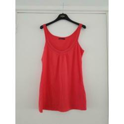 Oranje achtige top, cotton club, maat M, nieuw