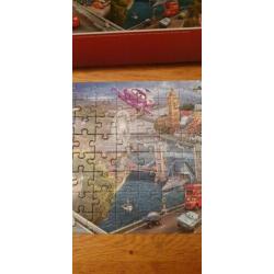 Panorama puzzel Disney Cars 160 stuks Compleet zie foto's