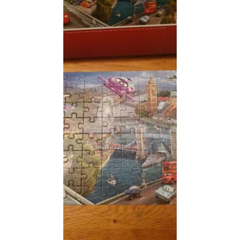 Panorama puzzel Disney Cars 160 stuks Compleet zie foto's