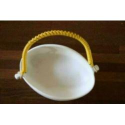 Vintage schaal, 15 bij 10 cm, 5 cm hoog