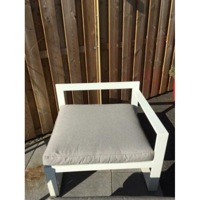 Wit aluminium lounge set z.g.a.n.