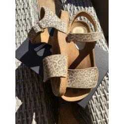 Clic sandalen panterprint, meisje, mt 30