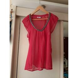 Roze top maat l