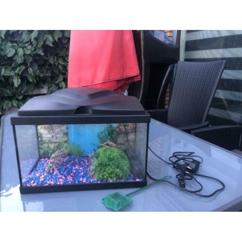 Aquarium 15 liter (incl sier elementen )