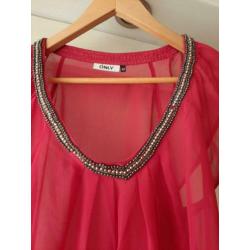 Roze top maat l