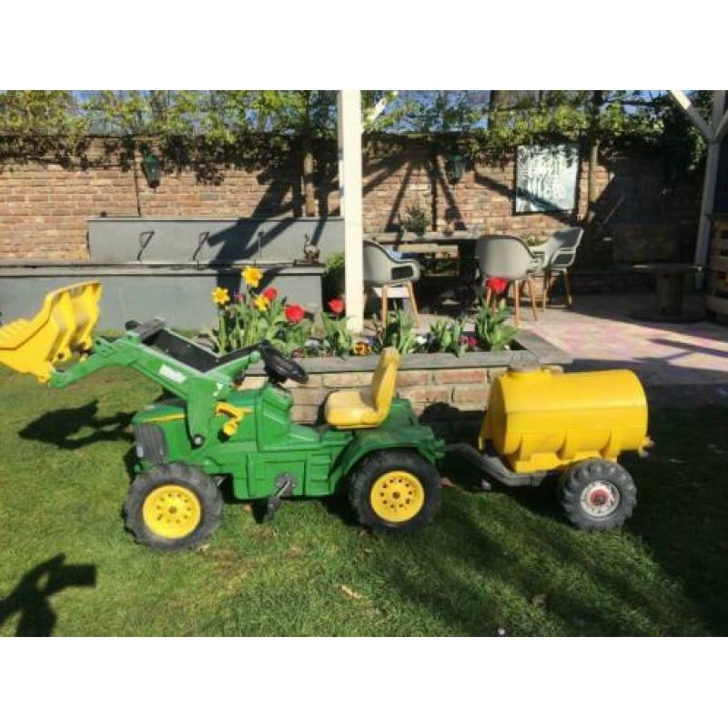 John deere traptractor met luchtbanden en gierton