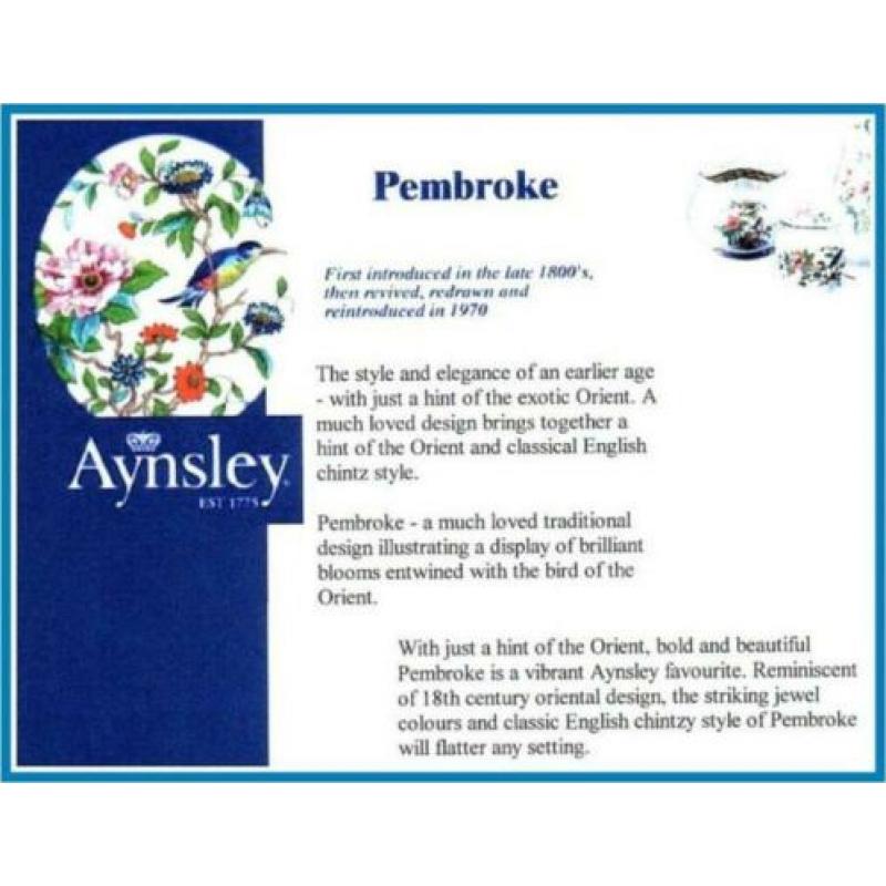 Aynsley PEMBROKE - Set van 2 VAZEN met DEKSEL - Porselein